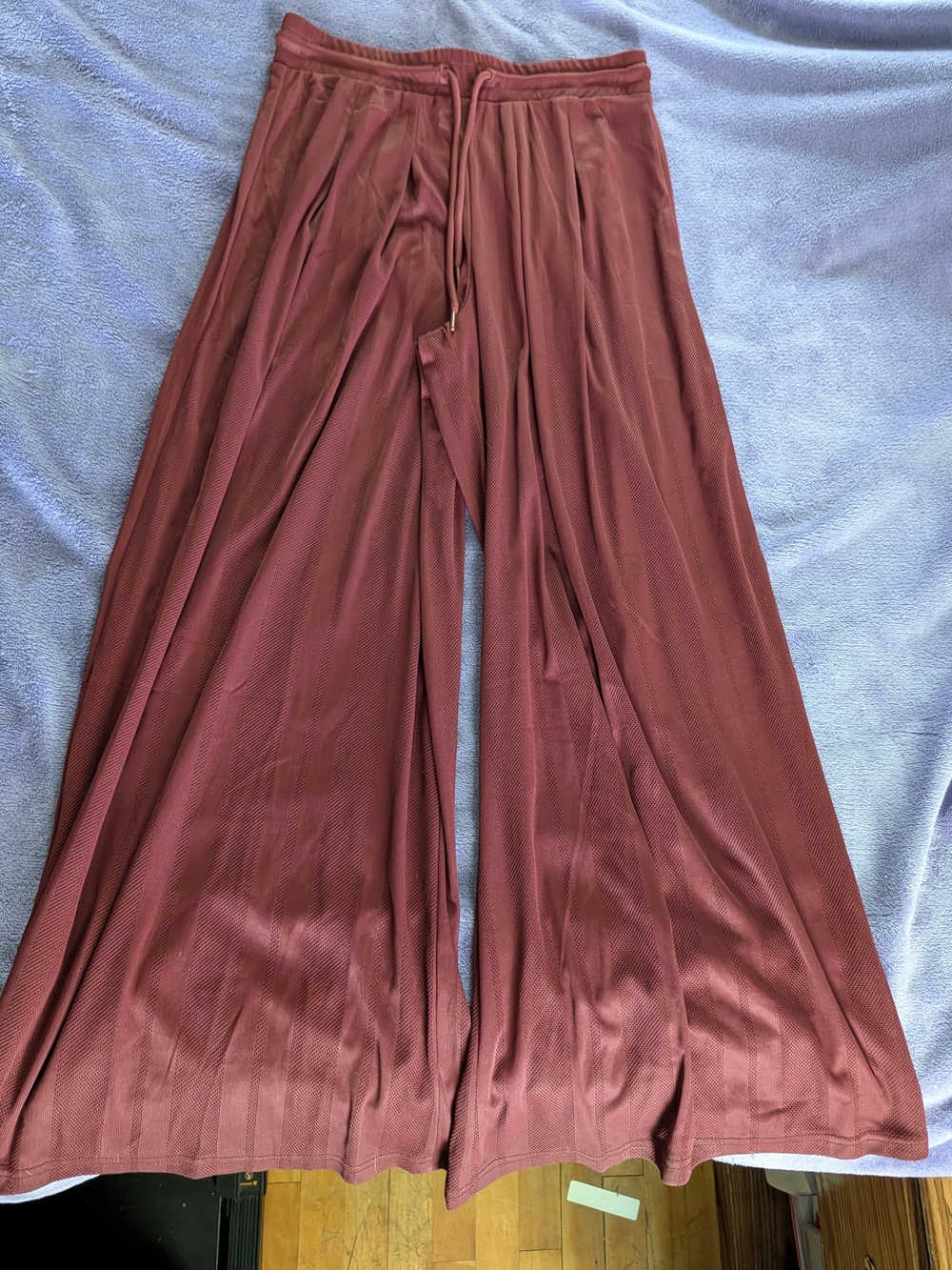 OFFLINE by Aerie Wide-Leg Pull-On Pants in Maroon